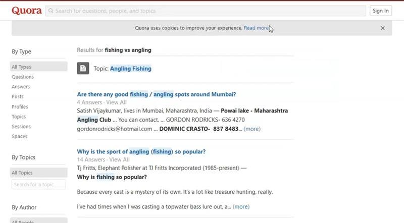 Read comments from quora for domain name ideas