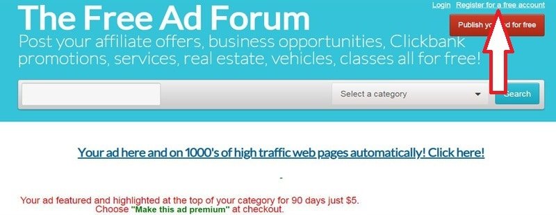 How To Create An Account On Free Ad Forum