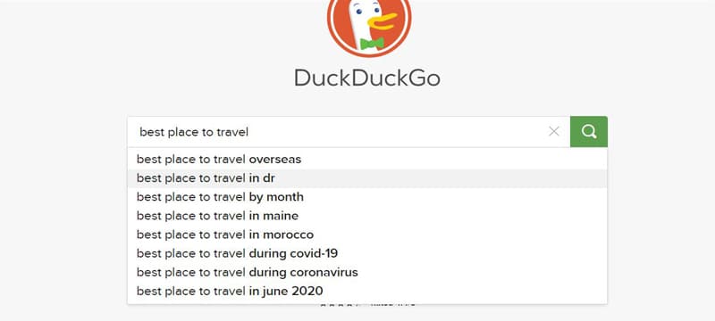 How to find keywords for your blog on Duckduckgo